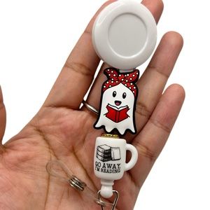 Go Away I’m Reading Badge Reel